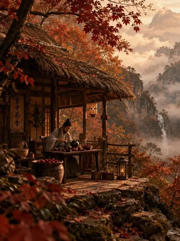 山中有客（古风传奇类温情短剧封面，来自短剧魔改剧在线）