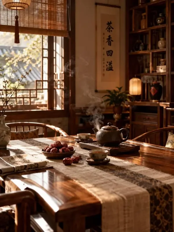 枣红茶馆（治愈日常类温情短剧封面，来自短剧魔改剧在线）